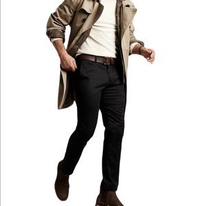 Banana Republic Men’s Rapid Movement Black Chino Pants Aiden Slim Fit—31” X 34”